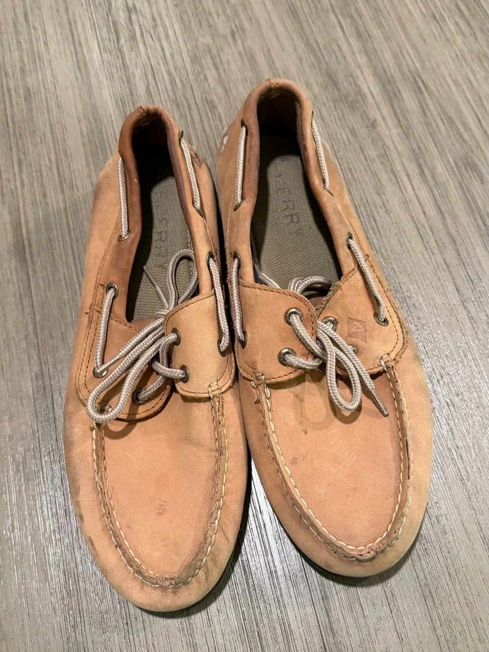 Sperry Men's Light Brown/Tan Suede Boat Shoes